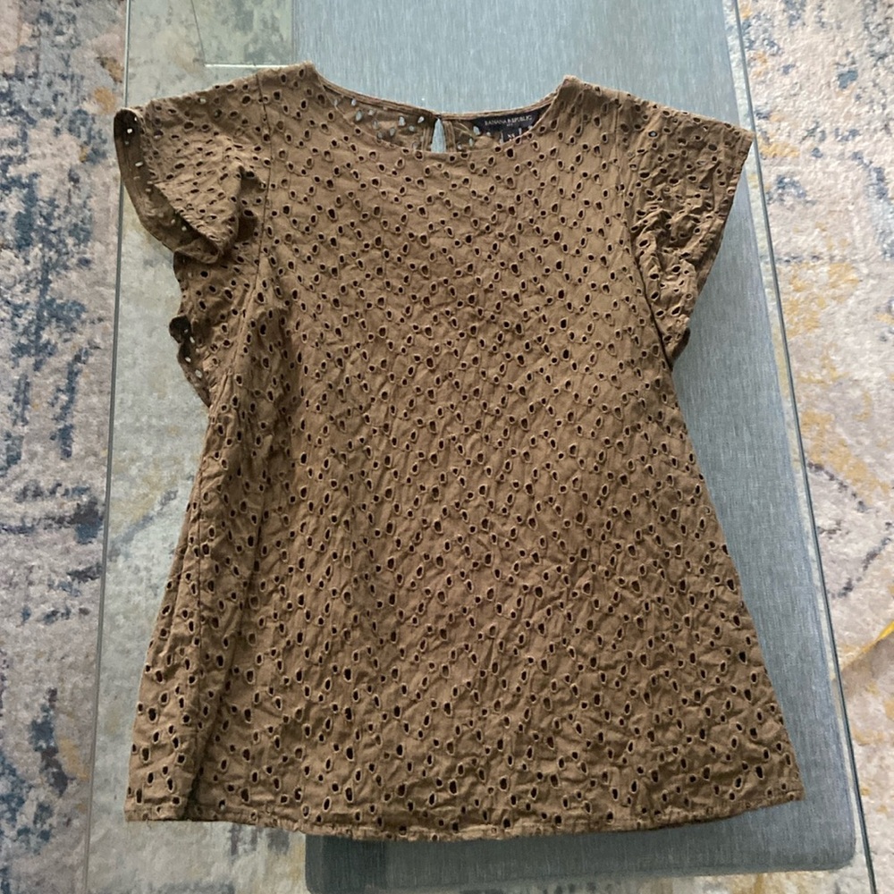 Banana Republic Eyelet Top